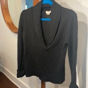 J Crew shawl-collar cashmere sweater